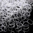 Pack of 1000 Mini Rubber Bands Soft Elastic Bands for Kids Hair, Braids Hair, Wedding Hairstyle and More (Clear) Hicarer