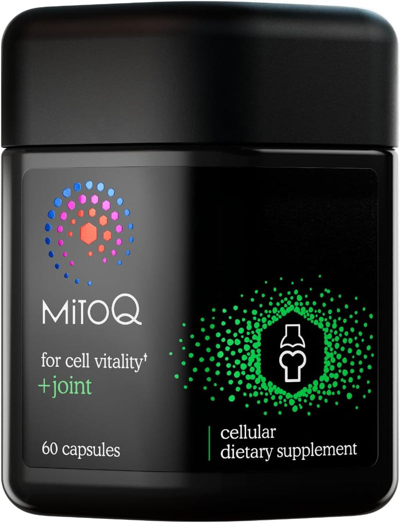 MitoQ +Joint Advanced CoQ10 Antioxidant Supplement - Contains Mitoquinol Mesylate & Green Lipped Mussel Omega Oil Extract - Supports Healthy Joint, Mobility and Cell Vitality (60 Softgel Capsules) Infinity Warehouse