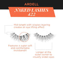 Ardell False Lashes, Naked Lashes 422 with Invisiband, 4 pairs Ardell Store