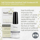 Nail Tek Nail Nutritionist, Keratin Enriched Nail Treatment Oil for Weak and Damaged Nails, 0.5 oz, 2-Pack Nail Tek Store