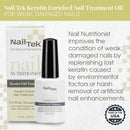 Nail Tek Nail Nutritionist, Keratin Enriched Nail Treatment Oil for Weak and Damaged Nails, 0.5 oz, 2-Pack Nail Tek