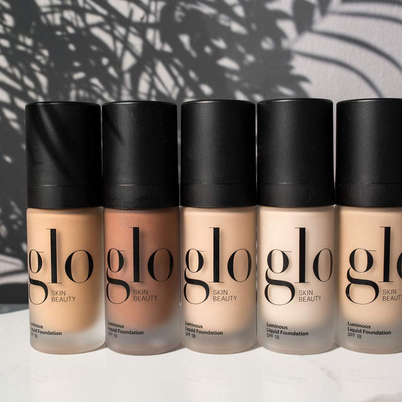 Glo Skin Beauty Luminous Liquid Foundation SPF 18 in Naturelle | 8 Shades | Sheer Coverage, Dewy Finish | 1 fl. Oz. Glo Skin Beauty