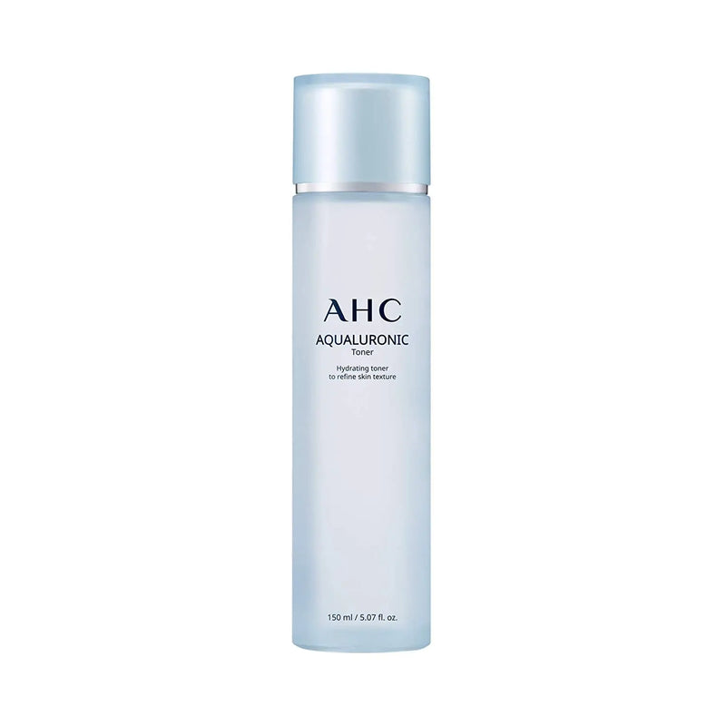 AHC Toner for Face Aqualauronic Hydrating Skin for Dehydrated Skin Triple Hyaluronic Acid Korean Skincare 5.07 oz AHC