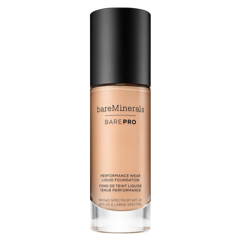 bareMinerals Barepro Performance Wear Liquid Foundation SPF 20, Breathable Makeup for Face, Full Coverage, 24HR Wear, Natural Matte Finish, Vegan Infinity Warehouse
