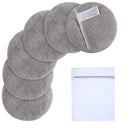 Sunland Reusable Makeup Remover Pads For Face,Eye,Lips 6 Pack Microfiber Face Cleansing Gloves Washable Makeup Removal Cloth With Laundry Bag Rounds Pads SUNLAND