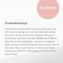 GIMME Spiral Bands. No Crease Coil Hair Ties, Strong Grip Without Pulling or Snagging, No Crease Phone Cord Hair Ties. 10ct. Blonde Brunette (Neutral) GIMME