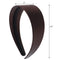 Brown 2 Inch Wide Satin Hard Headband with No Teeth Head band for Women and Girls (Motique Accessories) Motique Accessories