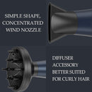 Professional Ceramic Tourmaline Hair Dryer 1875 Watt Fast Dry Low Noise Lightweight Blow Dryer Pro Powerful Salon Ionic Dryers with Diffuser and Concentrator Nozzle Attachments JINRI