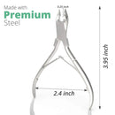Cuticle Trimmer Professional Cuticle Nippers Stainless Steel Nail Tools Sharp Blades Cuticle Cutter Double Spring Cuticle Clippers for Nail Cuticle Care Pedicure Manicure Tools for Home Spa Salon GREEN ESTETICA