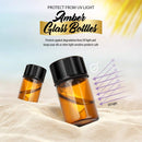 Teenitor 100 Packs 2 ML (5/8 Dram) Essential Oil Bottles, Small Sample Amber Glass Jars With Orifice Reducers And Black Caps For Oil Blends, Perfumes, Lab Chemicals Teenitor