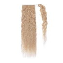 14 Inches Wrap Around Human Hair Ponytail Extensions 100% Remy Human Hair Long Corn Wave Curly With Comb Clip in One Piece Pony Tail Extensions For Girl Lady Women