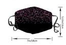 YunShop Image Pattern Unisex Dust Cotton Cover Washable Reusable Cotton Fabric Beauty Decoration Shield (Many Falling Pink Tiny Glitter) XUTAI