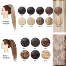 Curly Ponytail Extensions Corn Wave Pony Tails Wavy Ponytails Hair Piece With Magic Paste Fluffy Brazilian Virgin Black Ponytail Hair Clip In Pony Hair For Black Women 20"