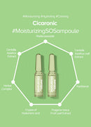 SNP PREP - Cicaronic SoS Ampoule - Soothing & Immediate Calming Effects for All Sensitive Skin Types with Hyaluronic Acid & Centella Asiatica - 7 Vials, 1 Week Supply - 1.5ml per Vial SNP Shining Nature Purity Store