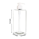 Youngever 5 Pack Clear Plastic Square Pump Bottles 16 Ounce, Refillable Plastic Pump Bottles for Dispensing Lotions, Shampoos, Hand Sanitizer and More Youngever Store