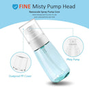 6PCS Fine Mist Spray Bottle 100ml 3.4 oz Empty Spray Bottles Plastic Refillable Cosmetic Travel Mister Spray Bottle for Hair, Cleaning, Essences, Perfume, Skincare + Free Drawstring Bag by AMORIX Amorix