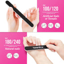Nail Files And Buffers, Teenitor 16PCS Professional Nail Manicure Tool For Acrylic Nails, 100/180 and 120/240 Grits Emery Boards 120 Grits Nail Buffer Block For Shaping and Buffing Nails Teenitor