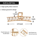 4.7 Inch Large Gold Metal Hair Clips,5PCS Big Hair Claw Clips Strong Jaw Clip Non-Slip Hair Barrettes Clamp for Thick Hair Cute Hair Accessories,Half Bun Hair Clip for Women Girls YUESUO