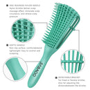 Detangling Brush for Black Natural Hair - Detangler Brush for Curly Hair, Afro Textured 3a to 4c Kinky Wavy for Wet/Dry/Long Thick Curly Hair (Green) Sabado