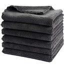 SUNLAND Microfiber Face Makeup Remover Cloth Reusable Facial Cleansing Towel Ultra Soft Face Washcloth 11inchx 11inch (6pack, dark grey) SUNLAND