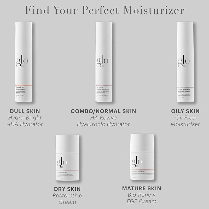 Glo Skin Beauty Hydra-Bright AHA Hydrator, Travel Size - Lightweight, Illuminating Treatment Moisturizer Targets a Brighter, Smoother Complexion (0.75 Fl Oz) Infinity Warehouse