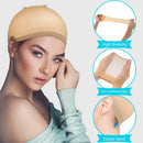 Wig Caps, IKOCO 6pcs Light Brown Stocking Wig Caps Nylon Stretchy Wig Caps for Women IKOCO