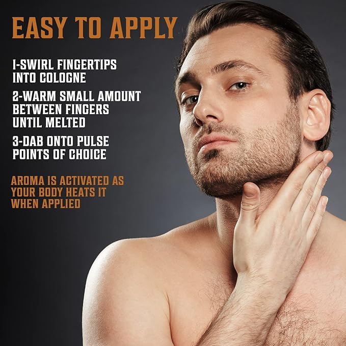 Viking Revolution 4 Pack Mens Solid Colognes Men 0.5 Oz - Men Solid Perfume with Cedar Wood, Clary Sage, Vetiver, Sandalwood Cologne for Men - Balm Cologne for Mens Cologne Balm Travel Cologne Wax Infinity Warehouse