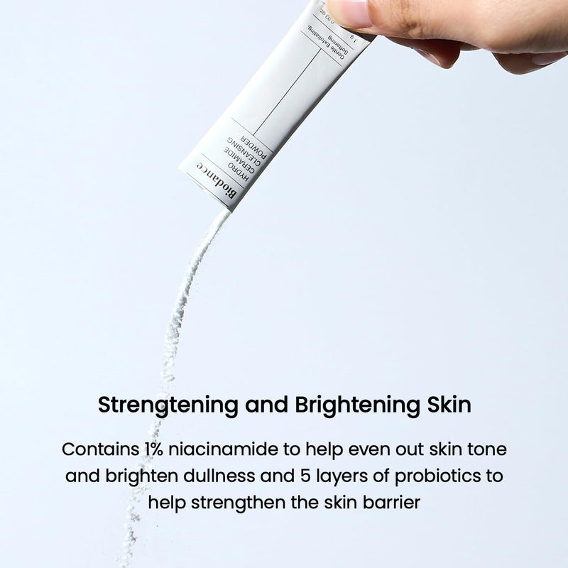 Biodance Hydro Ceramide Cleansing Powder, Gentle Exfoliating Daily Facial Cleanser with Hyaluronic Acids & Ceramides, Enzyme Powder | 0.03 oz x 30ea Infinity Warehouse