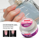 Morovan LED/UV Hard Gels Builder Gel Nail Extension Gel Nail Strengthen UV Gel Nail Art Manicure Set with Nail Forms Morovan