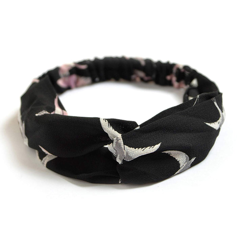 DRESHOW 10 Pack Boho Headbands for Women Girls Criss Cross Elastic Hair Bands Yoga Flower Headwraps Accessories DRESHOW