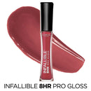 L’Oreal Paris Makeup Infallible 8 Hour Hydrating Lip Gloss, Modern Mauve, 0.5 Ounce L'Oreal Paris