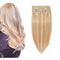 Clip in 100% Remy Human Hair Extensions Highlighted Highlight 10''-24'' Full Head 8pcs 18clips Short Soft Silky Straight for Women Beauty 13" / 13 inch 80g #18/613 Light Ash Blonde with Bleach Blonde MY-LADY