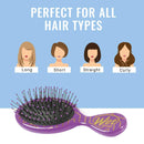Wet Brush Hair Brush Liquid Kitty Glitter And Holographic Confetti Mini Detangler, Protects Against Split Ends and Breakage - Kitty Glitter Wet Brush