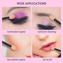 Eyeshadow Applicators,MORGLES Eyeshadow Brush Sponge Applicator 50pcs Disposable Eyeshadow Brush Eyeshadow Sponge Brush Eye Makeup Applicators(Black) MORGLES
