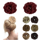 Messy Bun Hair Piece for Women Thick Updo Scrunchies Hair Extension Ponytail Hair Accessories Dark Red OMGREAT