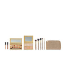 Sigma Beauty Ambiance Complete Collection - 14 Buttery Eyeshadow Powders, Highlighter Palette with 6 Metallic Highlighters, 2 Hydrating Lip Gloss, & 5 Makeup Brushes - Full Makeup Set Infinity Warehouse