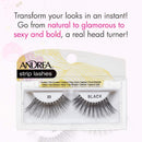 Andrea False Lashes Style 23 - Black 4 pairs Andrea