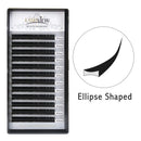 Lashview 0.20mm C Curl 9mm Ellipse Flat False Eyelash Extensions Extremely Soft Application-friendly Lashes LASHVIEW