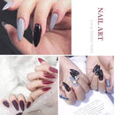 JASSINS False Nail Tips Artificial Nails,100 PCS Fake Clear Full Cover Nails 10 Sizes (Long Stiletto) JASSINS