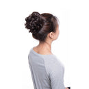 Messy Bun Hair Piece Scrunchy Updo Hair Pieces for Women Fluffy Wavy Hair Bun Scrunchies Donut Hairpiece Synthetic Chignons With Elastic Rubber Band Medium Brown-Thicker 1 pc Benehair