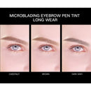 Music Flower Dual Tipped Eyebrow Pen Ultra Slim Definer for outlining and filling Creates Natural Looking Brows (Pack of 2, Brown) Music Flower