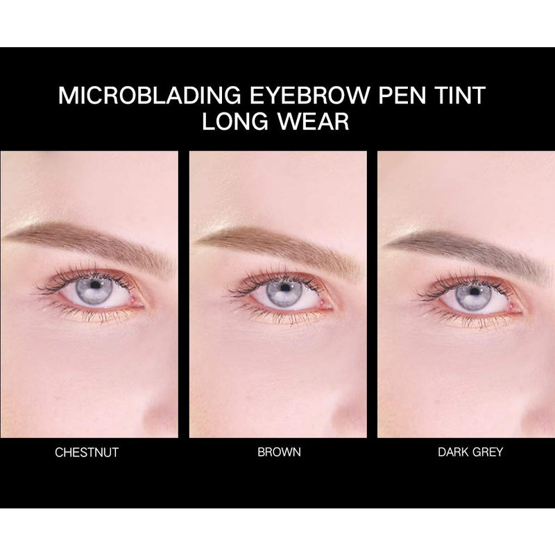 Music Flower Dual Tipped Eyebrow Pen Ultra Slim Definer for outlining and filling Creates Natural Looking Brows (Pack of 2, Brown) Music Flower