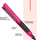 Revlon Smooth Brilliance Ceramic Hair Flat Iron | Smooth Glide and Ultra-Sleek Sylas, (1 in) Infinity Warehouse