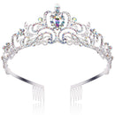 Crystal Tiara Crown for Women,Araluky Silver Tiaras and crowns Headband Princess Elegant Crown with combs for Women Girls,2020 Upgrade … Araluky Store
