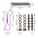 MeetFavorite Twist Plait Hair Braiding Hairdressing Tools,Topsy Tail Hair Braid French Centipede Braiders,Hair Design Styling Tools Accessories MeetFavorite