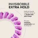 invisibobble Extra Hold Traceless Spiral Hair Ties - The Secret Purple - Strong Elastic Grip Coil Accessories for Women - No Kink, Non Soaking - Gentle for Girls Teens and Thick Hair invisibobble
