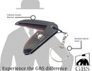 G.B.S Handmade Saw-cut Men's Beard Mustache Folding Comb - with Key chain - Relax Scalp- Styling For All Length Hair Types - Travel Kit Sized for Grooming | Effortless Glide: Polished | Fine-Tooth G.B.S