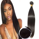 Hairro Brazilian Virgin Human Hair 1 Bundle 16 Inch Long Straight Sew in Human Hair Weft Extensions Single Bundles for Women Silky 100g/bundle