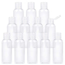 TRENDBOX 12 Pack Plastic Empty Bottles with Flip Cap for Shampoo, Lotions, Liquid Body Soap, Cream (2 oz / 60 ml) TRENDBOX