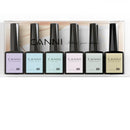 CANNI 6Pcs 9ml Hema-Free Nail Dehydrator Primer, Base Coat Reinforce Diamond Gel Top Coat and Matte Top Coat Gel Nail Polish Set, Soak Off LED Nail Gel Polish Set Nail Art Starter Manicure Salon Infinity Warehouse